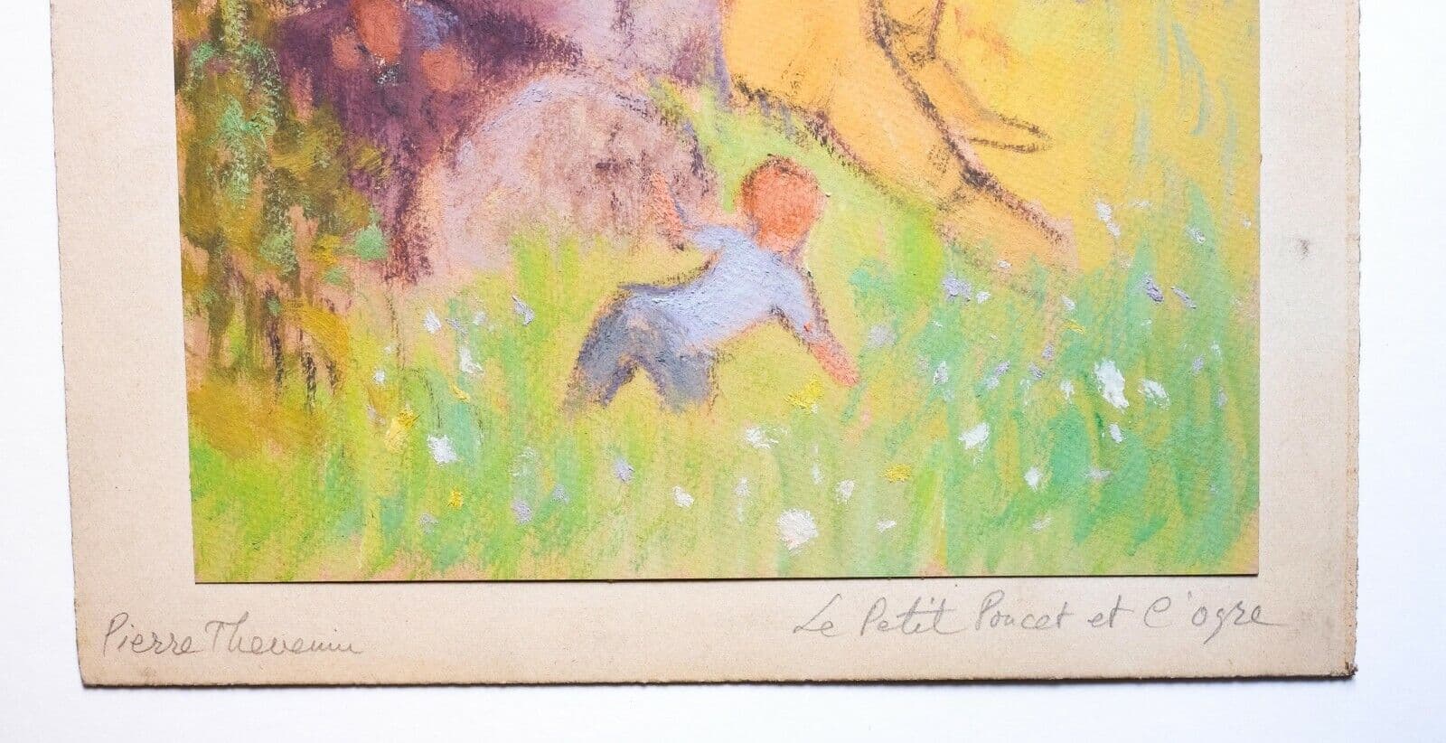 Antique Drawing Original Pierre THEVENET (1870-1937) Hop-o'-My-Thumb image 2