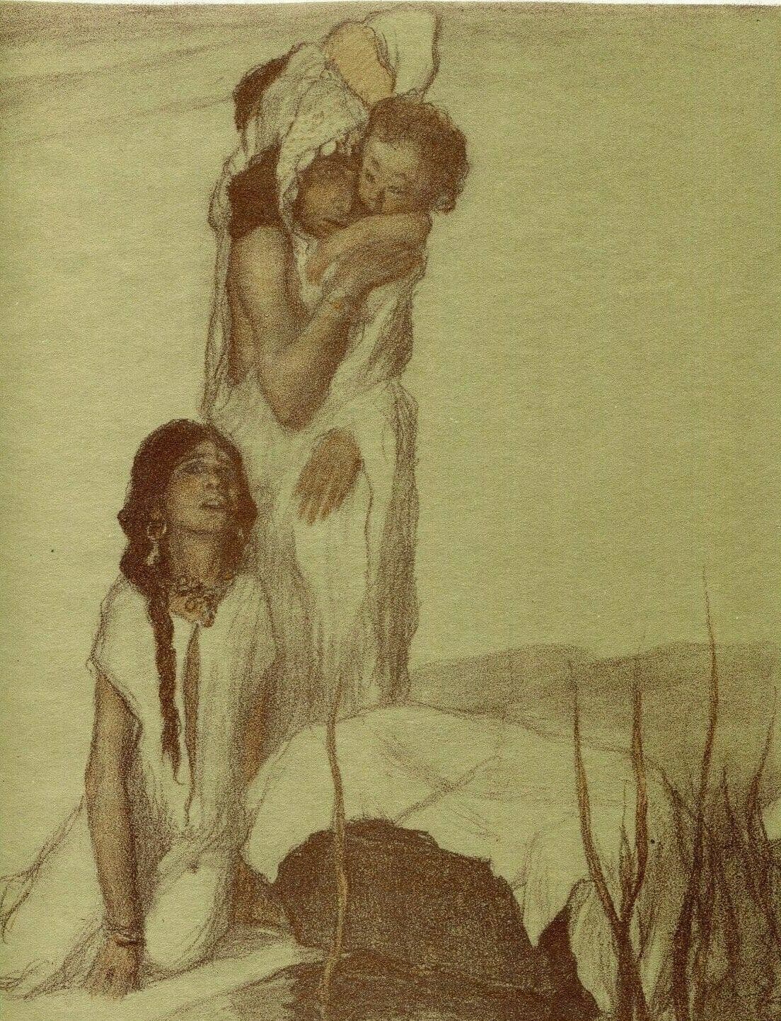 Abel Pfeffermann PANN (1883-1963) Bible, Exodus Lithography