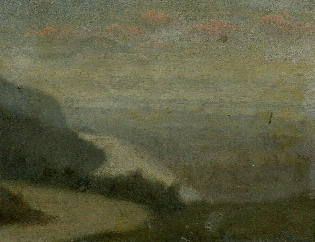 Drawing 19th century Landscape at Sunset image 1