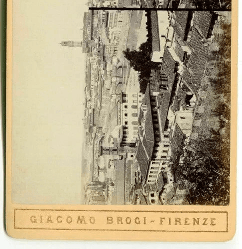 Vintage Stereoview Photograph Giacomo BROGI - Florence. Panorama, Italie c. 1870 image 3
