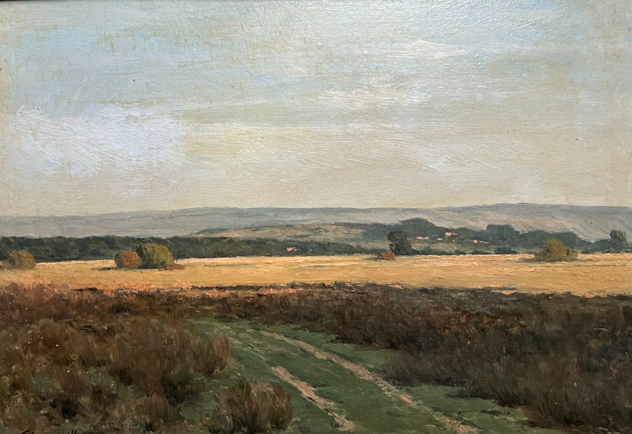 Painting Field Landscape View image 3