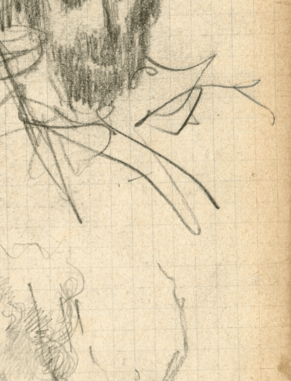 Vintage Pencil Drawing Original signed Portrait Figures Man and Woman image 5