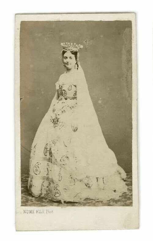 CDV Vintage Photographs NUMA FILS - Alice Theric, Opera Albumen c. 1864 image 1