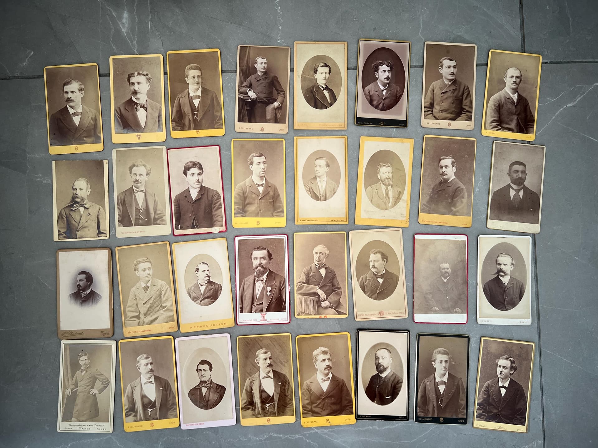 Lot of 30 Antique CDV Portraits - 19th Century Carte de Visite Collection
