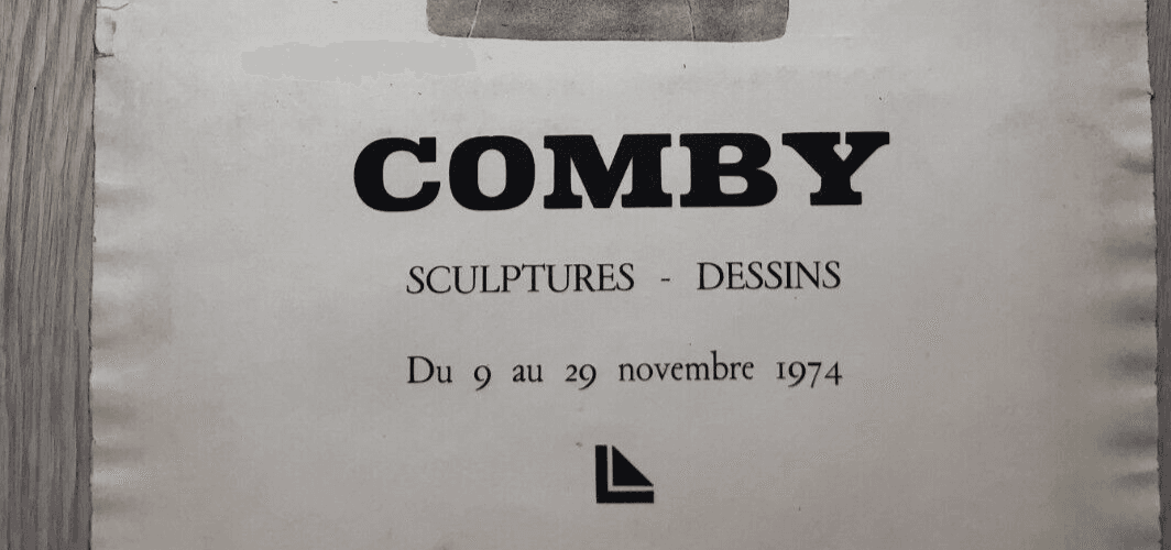 Vintage Poster Exhibition Sculpture Henry COMBY 1974 image 4