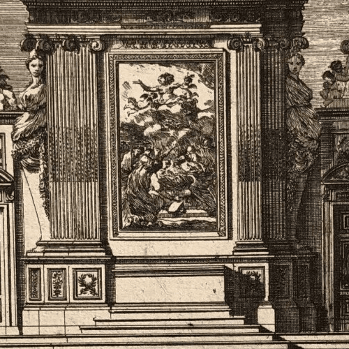 Vintage Etching Original Architecture Jean Baptiste LE BLOND (1679-1719) image 3