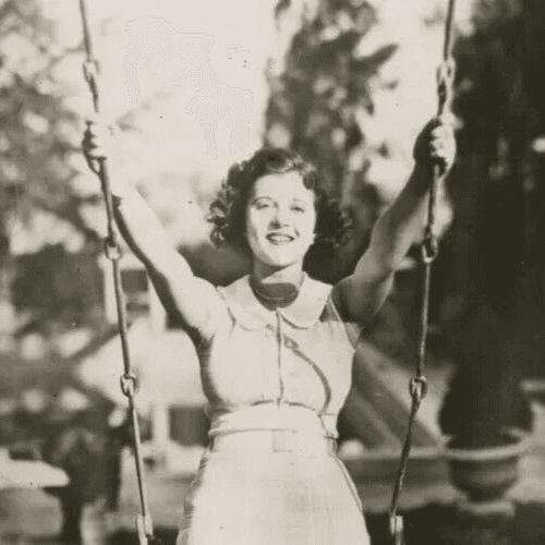 Vintage Photographs Woman on a Swing 1920' image 2