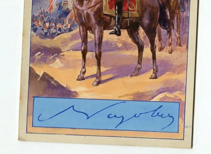 Vintage Drawing Gouache Napoleon III at the Solferino Battle 1859 image 5