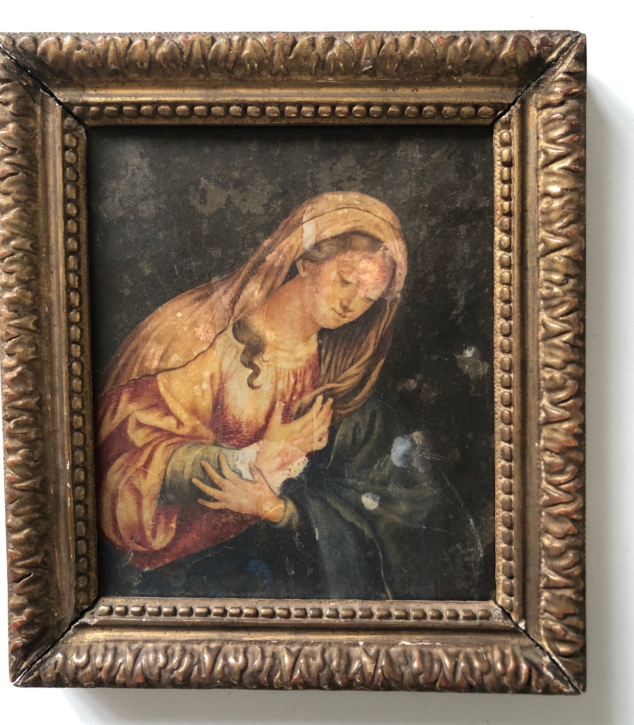 Miniature Painting Religious Woman Portrait image 2