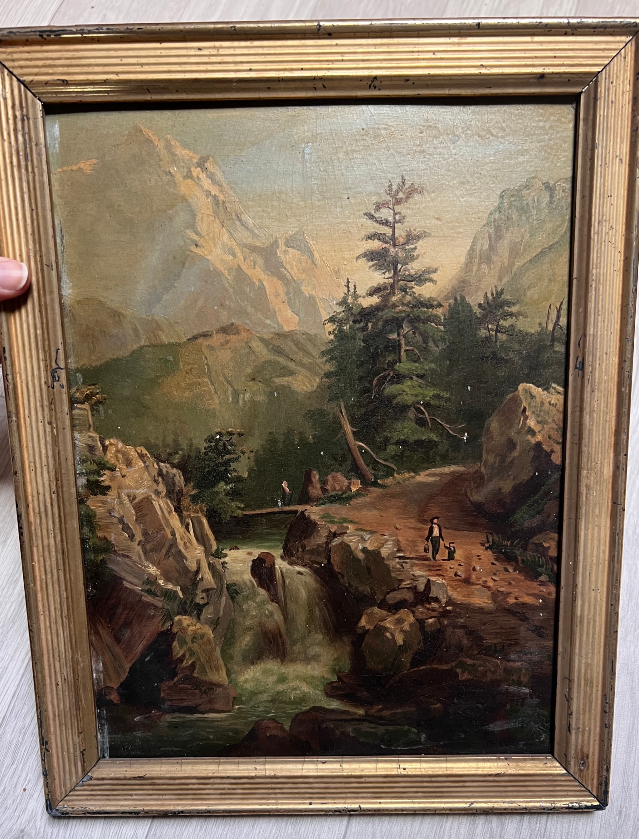 Painting Family in a Mountain Landscape image 2