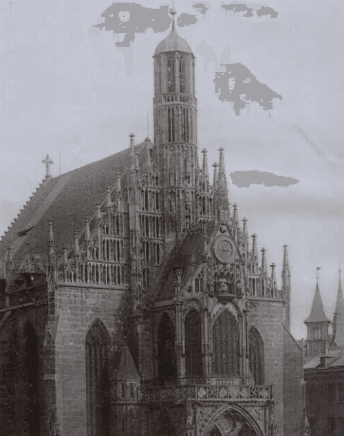 Vintage Photographs Landscape Nuremberg, Notre-Dame Church, Germany c 1900 image 3