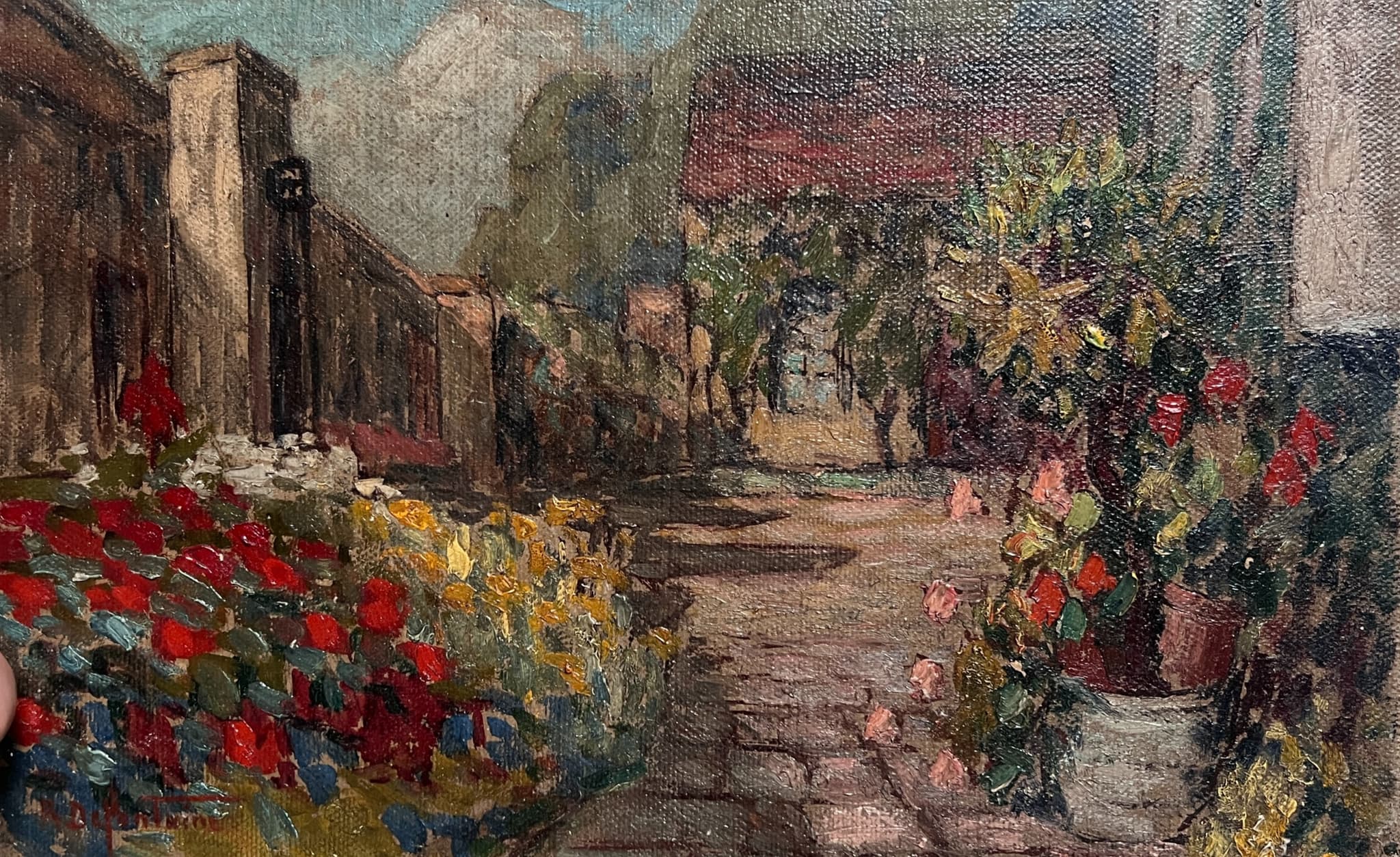 Painting by Louis Rodolphe DEFONTAINE (1878-1962) House Landscape image 1