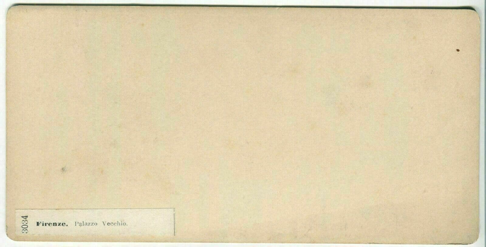 Vintage Italy Stereoview Giacomo BROGI Antique Art Florence Palazzo Italy c 1870 image 6