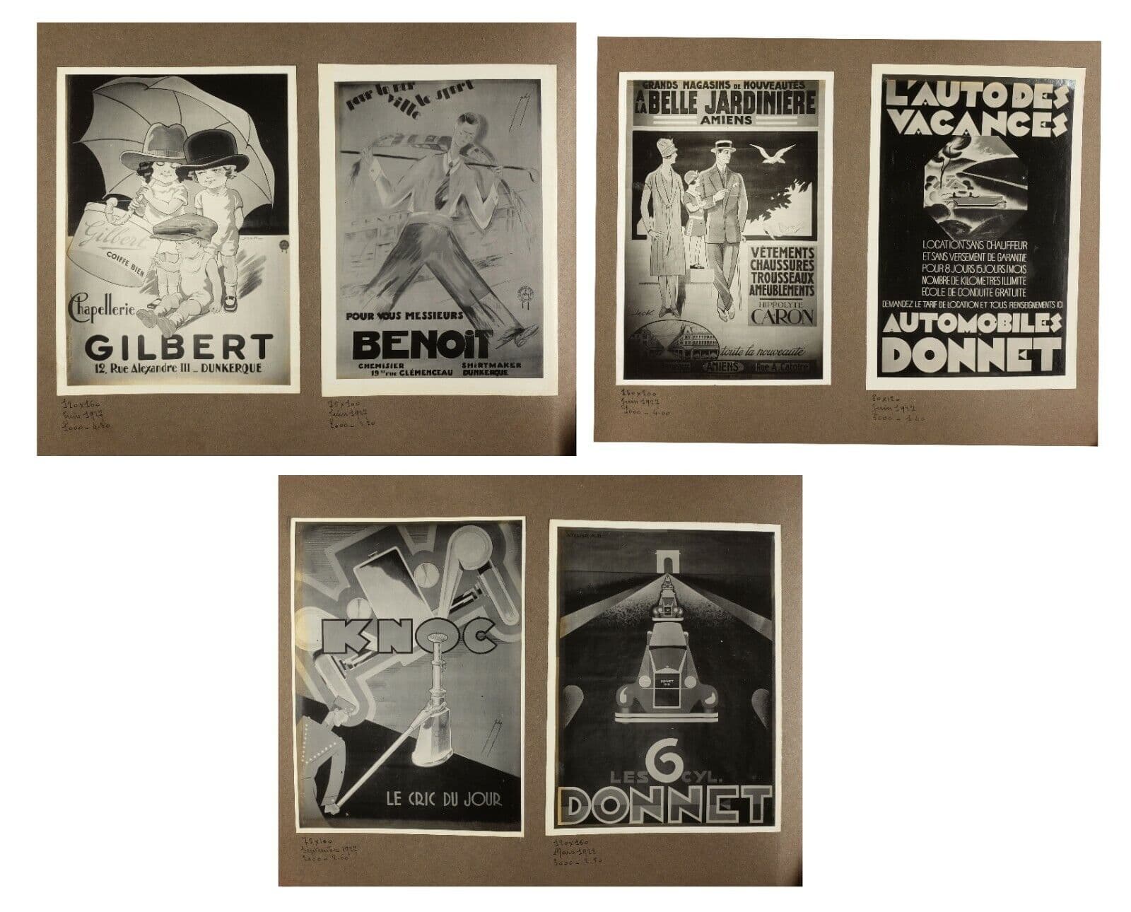 Vintage Photographs Album 1923 Posters, Casiez, Platt, Wilems,Aster, Zezette x60 image 5