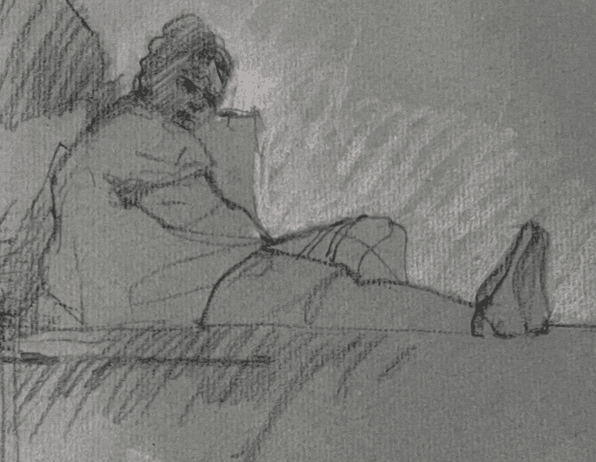 Contemporary Drawing Original New-York, People, Men signed 98 image 4