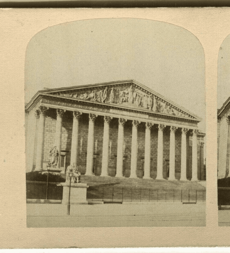 Vintage Stereoview - Legislative, Paris - Lecocq-Frêné - Albumen c. 1860 image 2