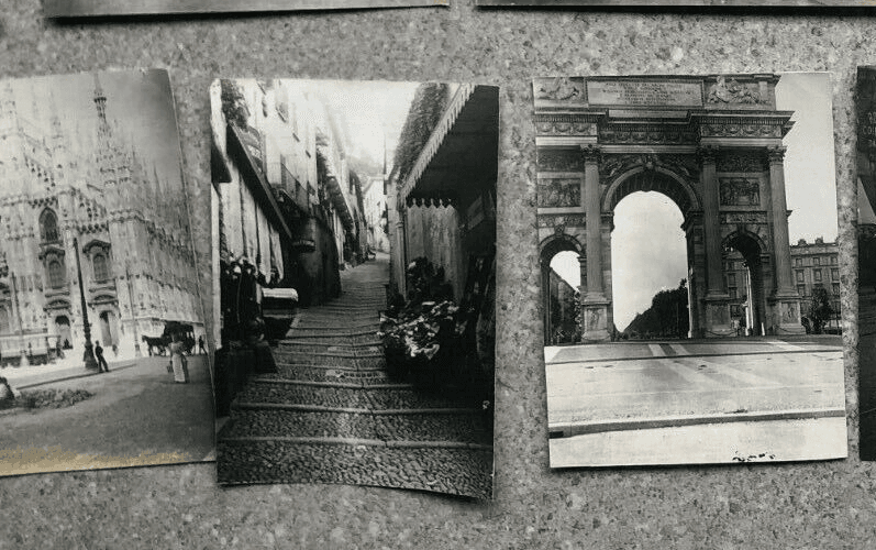 Vintage Photographs Lot x16 Verone Italy Lido, Bellagio, Milan, Campo Santo 1901 image 2