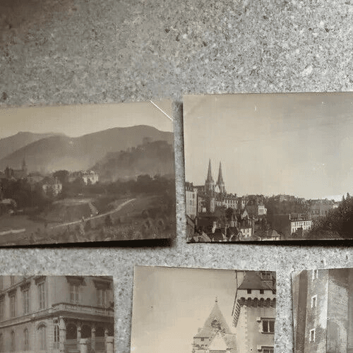 Vintage Photographs Lot x7 Lourdes, Pau-Eglise St Jean, Chateau de Pau 1902 image 8