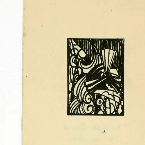 Vintage Ink Drawing Original signed PICARD (MARCELLE) - Bal of Comte Orgel image 4