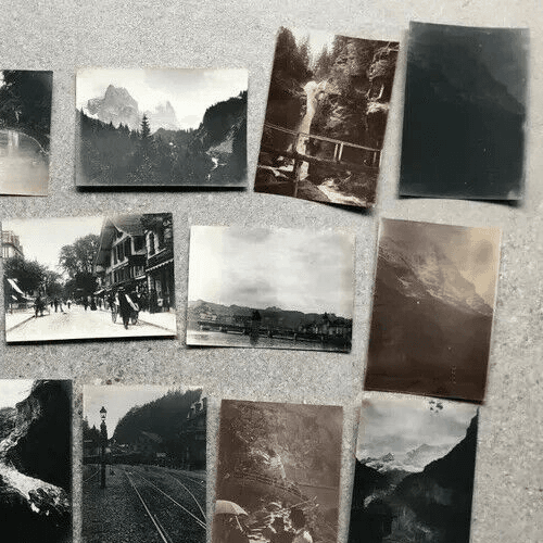 Vintage Photographs 1902 Lucerne, Grindelwald, Interlaken, Wiggilasse x22 image 5