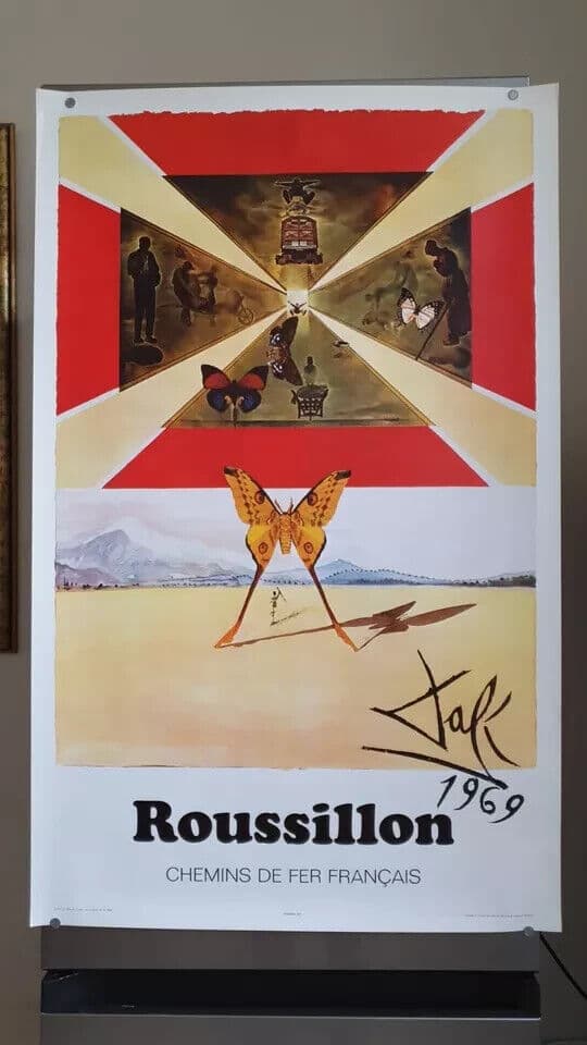 Vintage Original Poster Salvador DALI Roussillon, Abstraction 1969 image 7