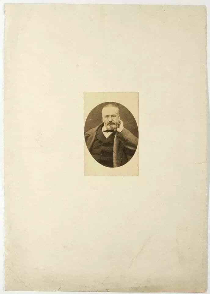 CDV Photographs Vintage PIERRE PETIT - Portrait of Victor Hugo c1865 image 4