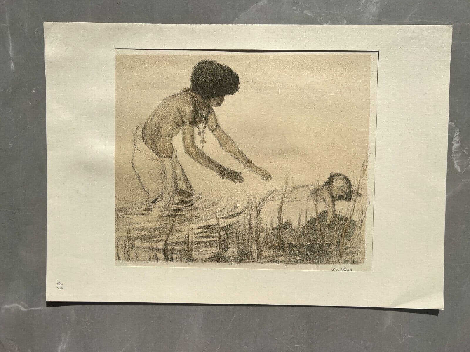 Vintage LithographyAbel Pfeffermann PANN (1883-1963) Bible, Moise image 5