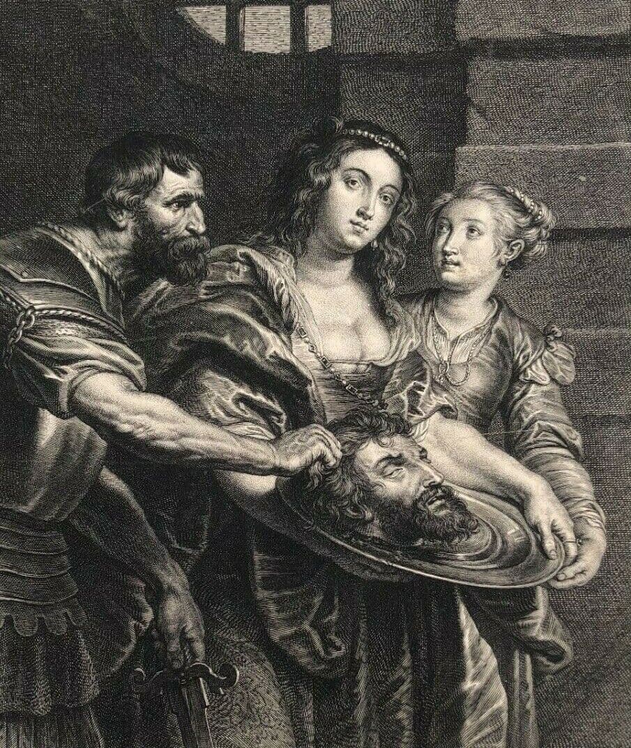 Schelte BOLSWERT (1586-1659) Beheading of Saint John the Baptist Etching image 1