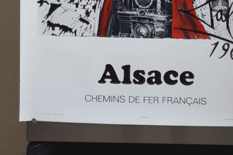 Vintage Original Poster Salvador DALI Alsace, Abstraction 1969 image 5