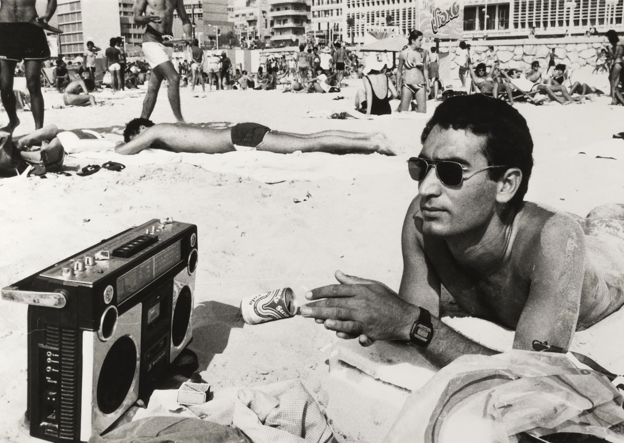 Tel-Aviv, Relaxing at the Beach 1984 image 1