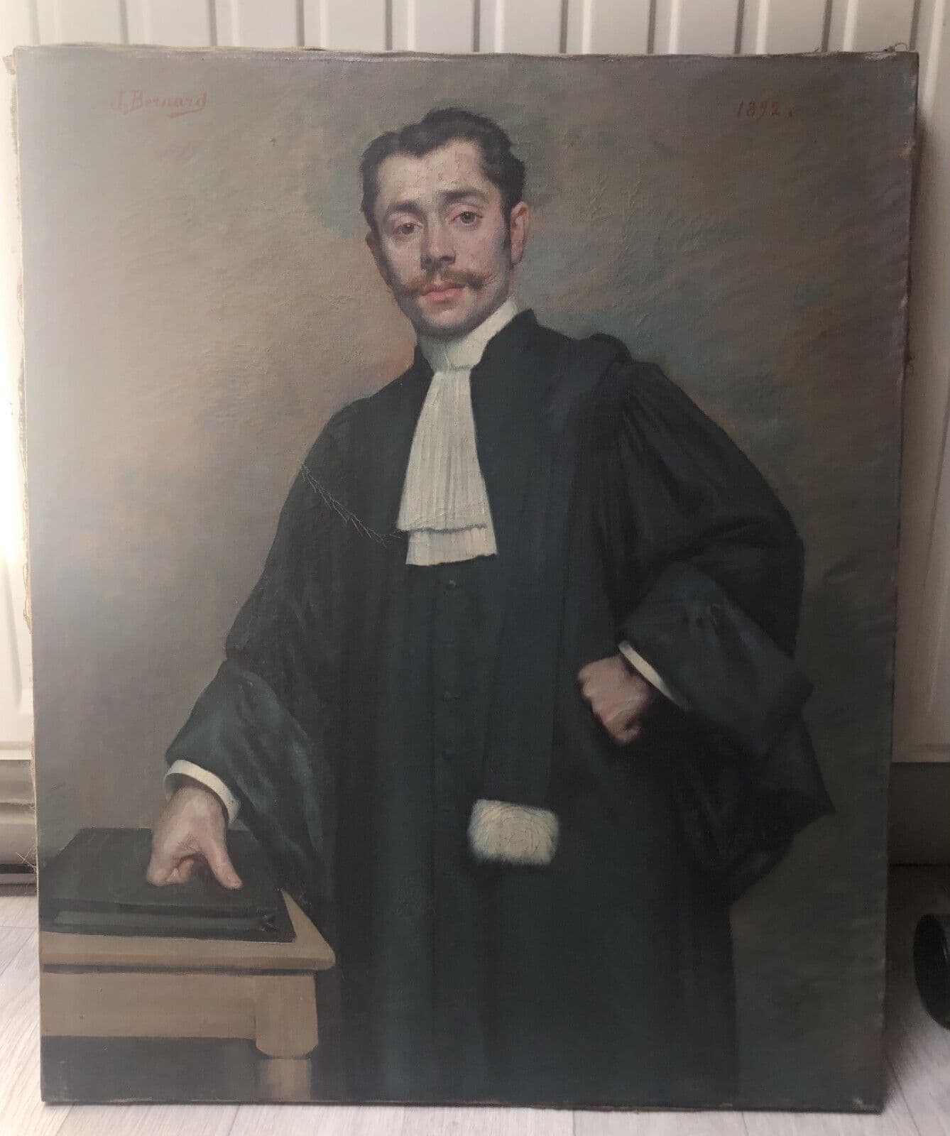 Joseph BERNARD (1864-1933) Judge Man Portrait Painting image 3
