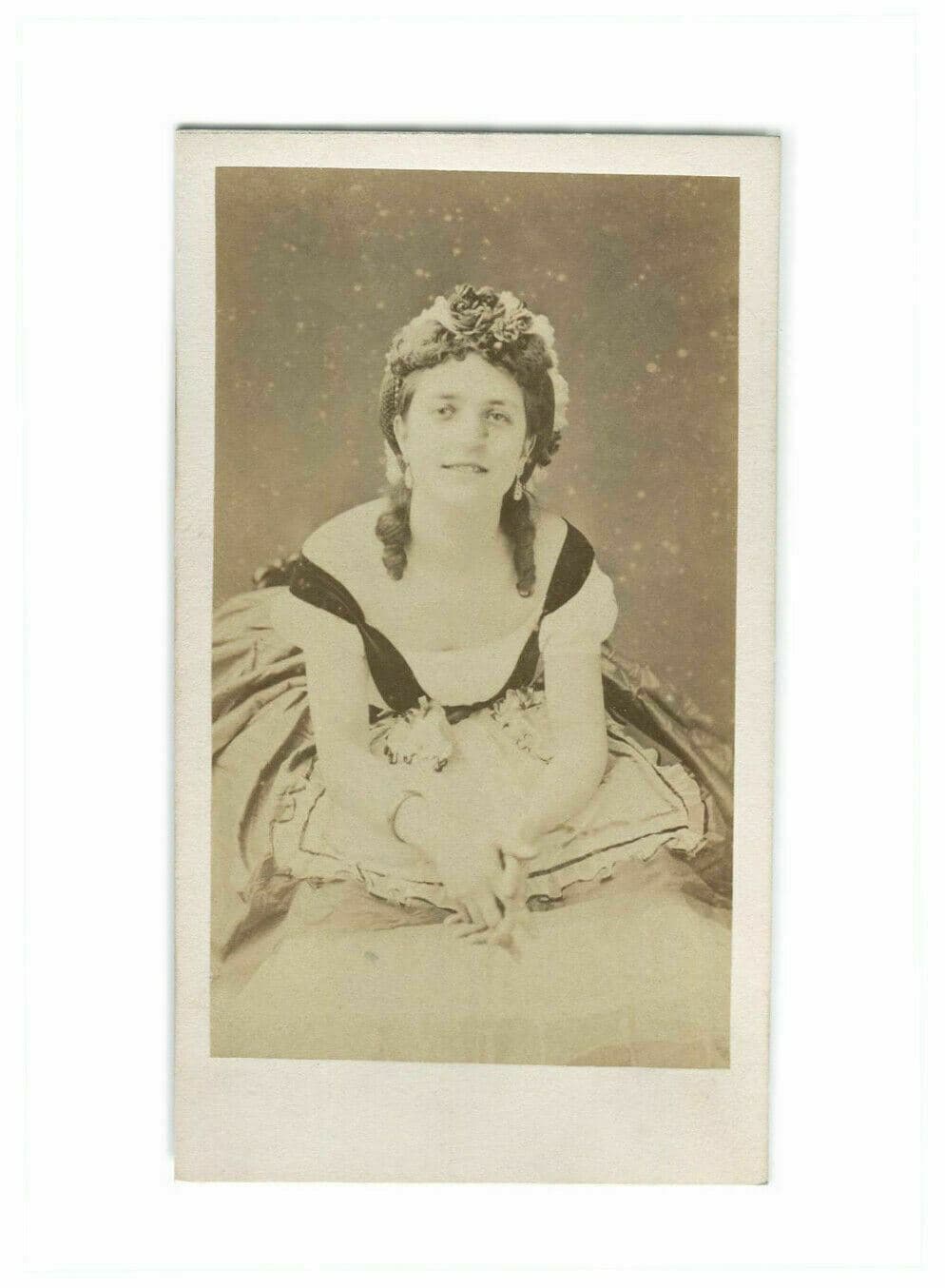 CDV Vintage Photographs ULRIC GROB - Anna Merante , OPERA c. 1864 image 1