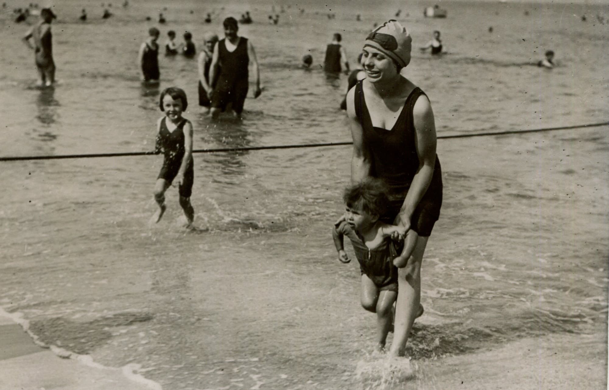 Mother and Son at the Beach image 1