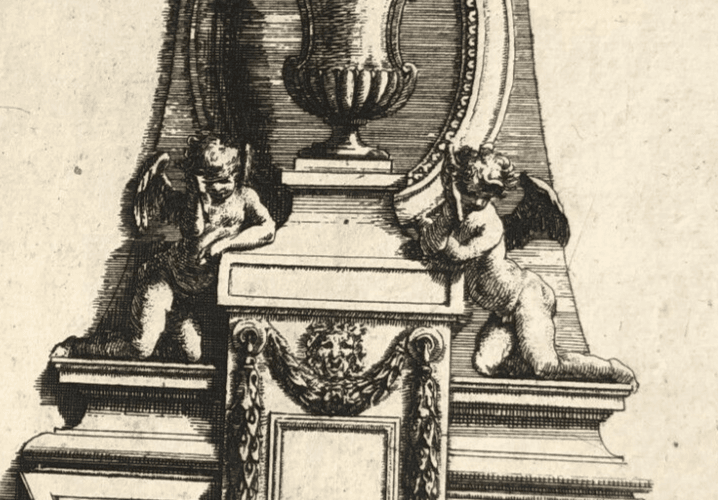 Vintage Etching Original Architecture Jean Baptiste LE BLOND (1679-1719) image 3