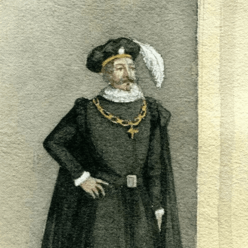 Vintage Drawing  Original Man from the Church - Vatican image 2