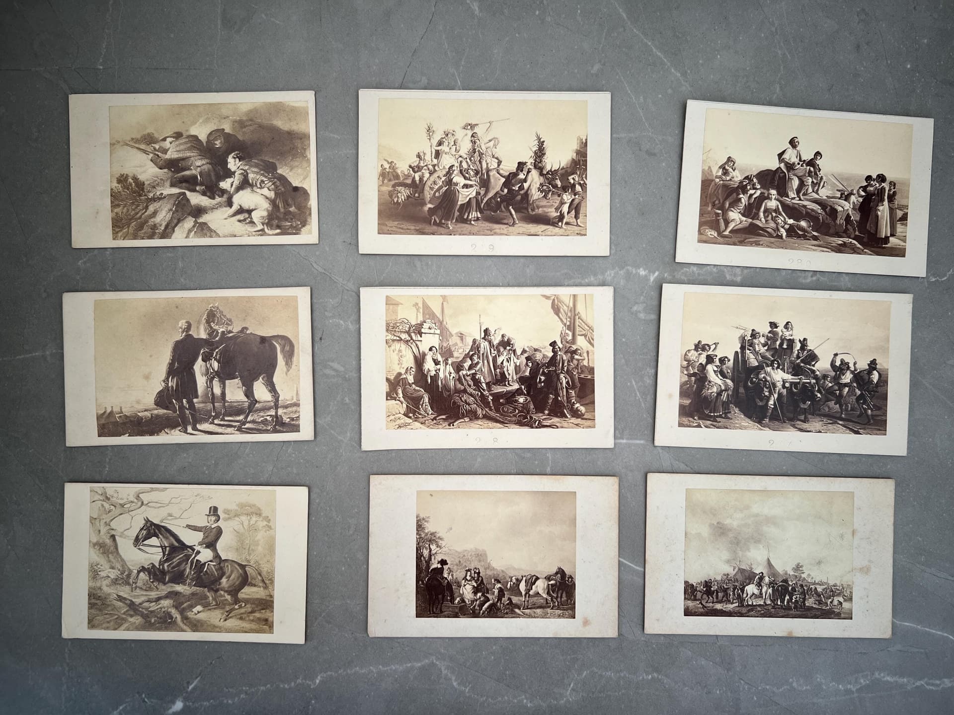 Antique Goupil & Cie CDV Photographs - Historical Artwork Set 9