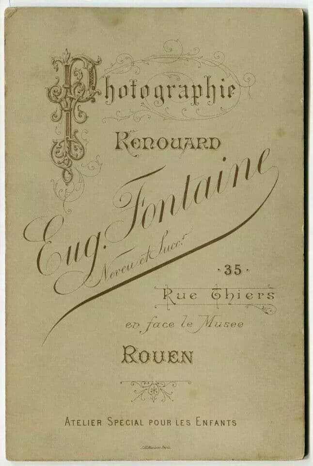 Cabinet Card Photographs Eug. Fontaine Portrait Woman Actress c. 1870 image 4
