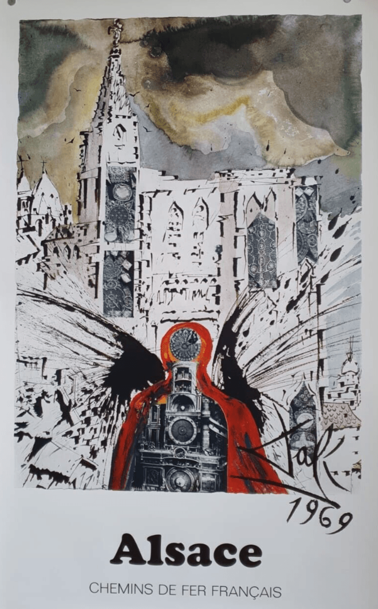 Vintage Original Poster Salvador DALI Alsace, Abstraction 1969 image 1