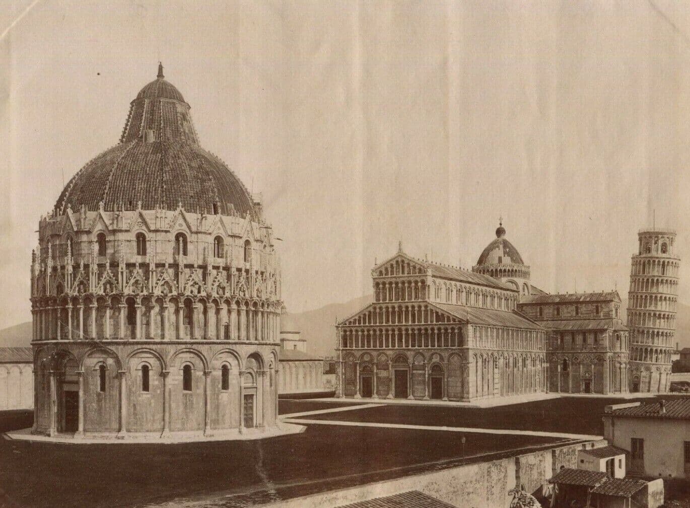 Vintage Photographs Landscape Architecture Pise, Bapsitere, Italy c. 1900 image 1