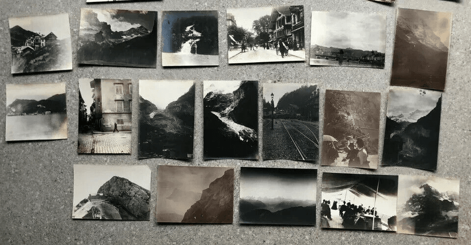Vintage Photographs 1902 Lucerne, Grindelwald, Interlaken, Wiggilasse x22 image 10