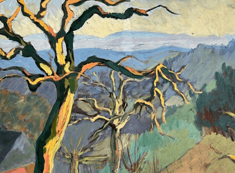Antique Original Painting Landscape, Farm, Trees, Forest Michael David MCCARY image 5