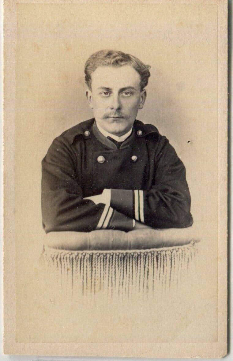 Antique CDV Original Photographs Military Man Portrait R Blatin image 2