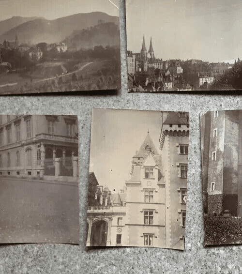 Vintage Photographs Lot x7 Lourdes, Pau-Eglise St Jean, Chateau de Pau 1902 image 5