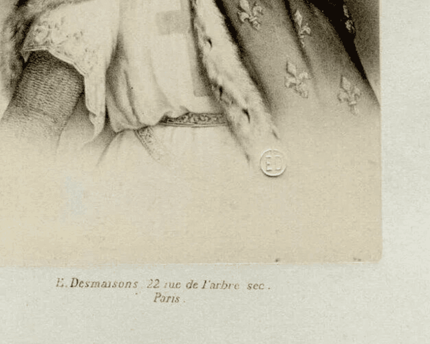 CDV Vintage  E. Desmaisons - Louis IX, Albumen after Drawing c 1870 image 4