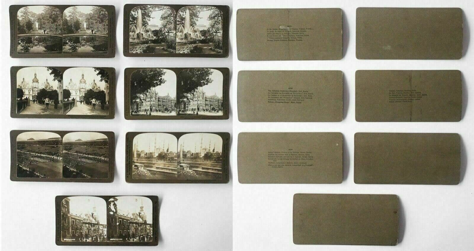 Vintage Stereoview Underwood - Usa, Italy, France, Russia, India, Japan c.1900 image 1