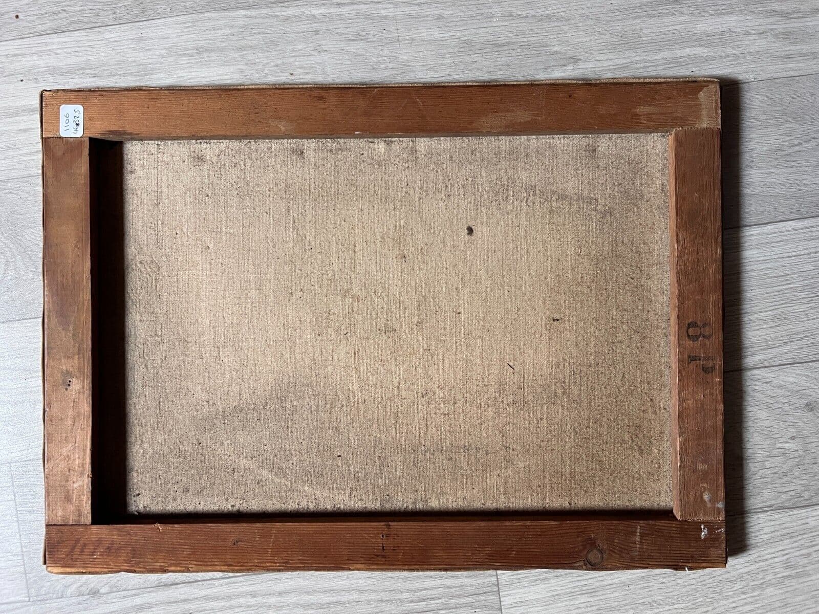 Vintage Oil Painting Landscape, Belaye, Village, Fields signed 1947 image 6