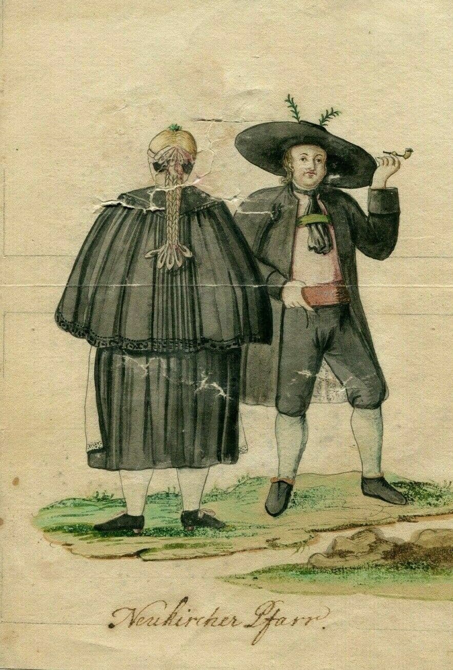 Drawing German People Religious Costumes, Pfarrkirchen image 1