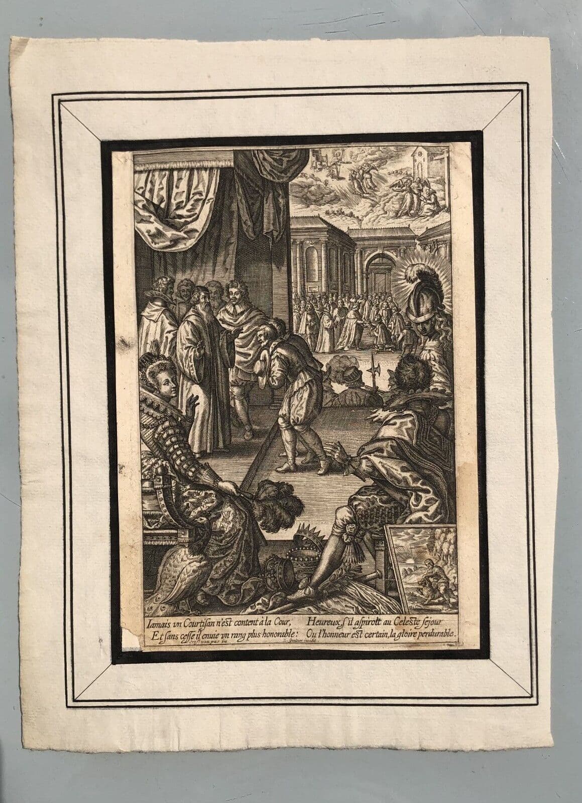 Antique Etching Léonard GAULTIER (1561-1630) History, Royalty, War, Religion image 2