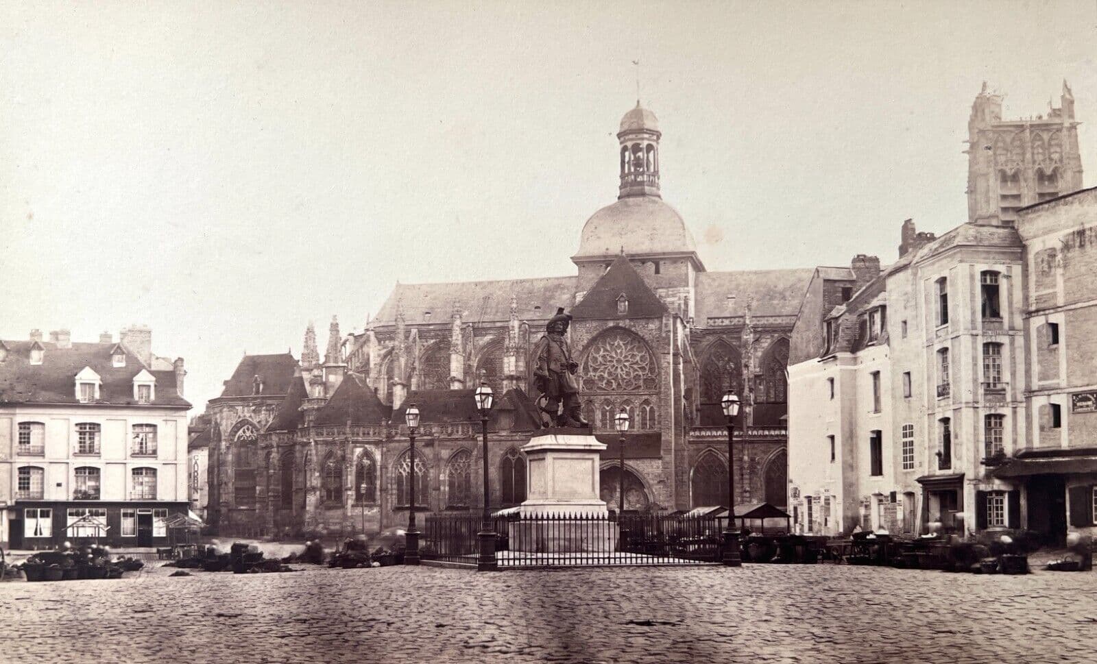 Vintage Photographs Alphonse Davanne - Statue de Duquesne, Dieppe c. 1870 image 1
