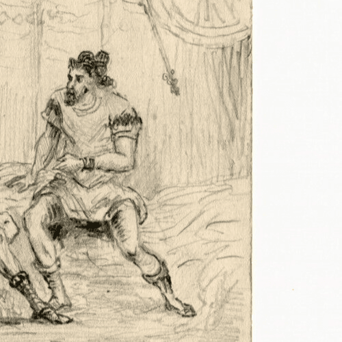Antique Drawing Pencil Original People, Men, Military, Sketches image 5